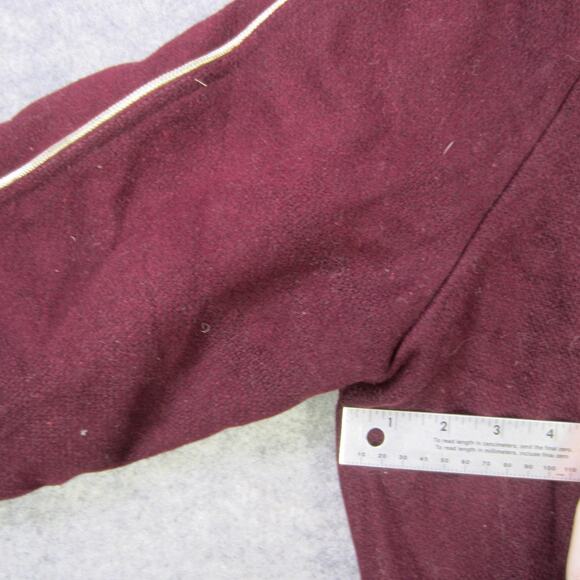 Vintage Empire Sporting Goods Varsity Jacket Mens Medium Red Wool Snap Back 80s - Picture 5 of 9